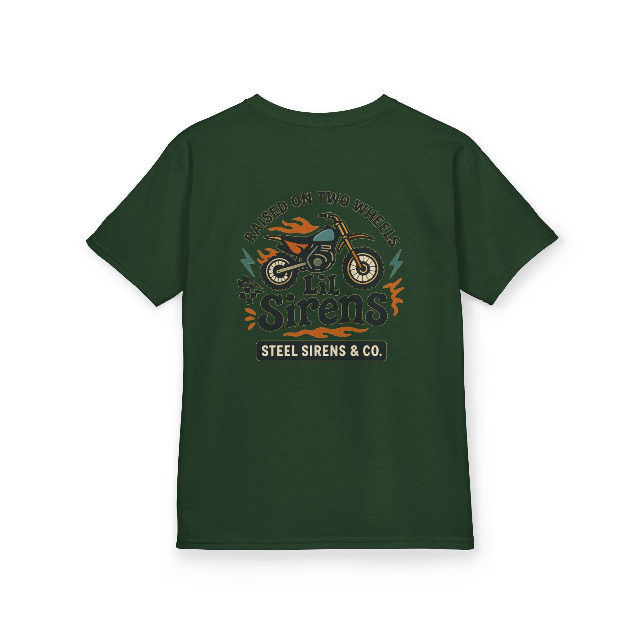 Raised on Two Wheels Youth Tee