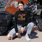Live Full, Die Empty Cropped Crewneck