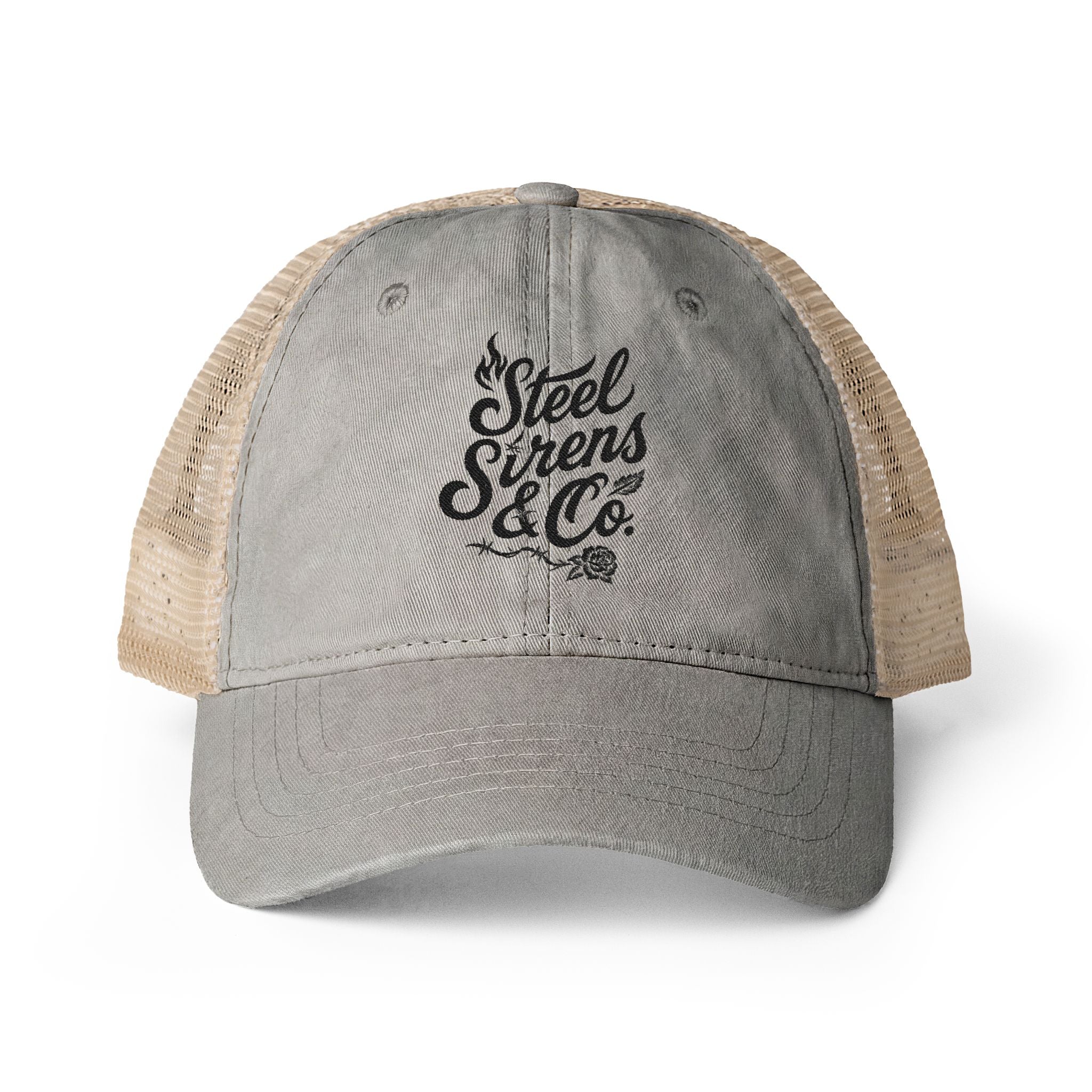 Women's Washed Mesh-Back Cap