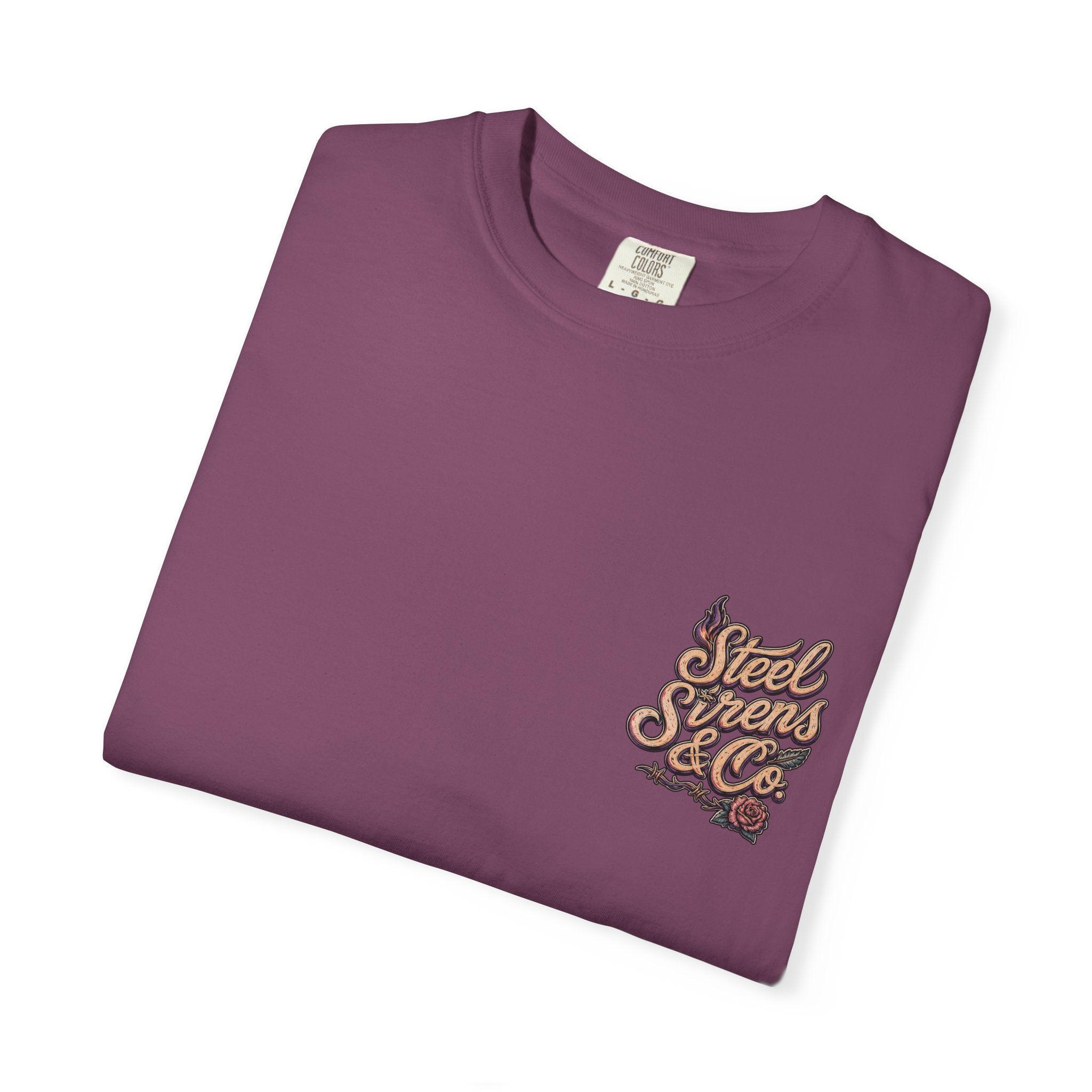 Steel Sirens Tee — Vintage Floral All-Seeing Eye Graphic T-Shirt