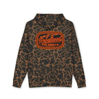 Rebelhood Checker Patch Hoodie — Vintage Orange Logo Pullover