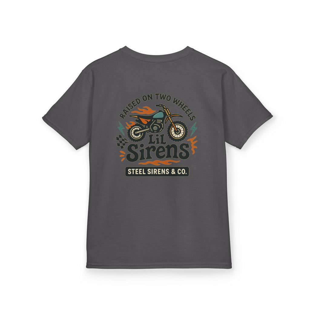 Raised on Two Wheels Youth Tee