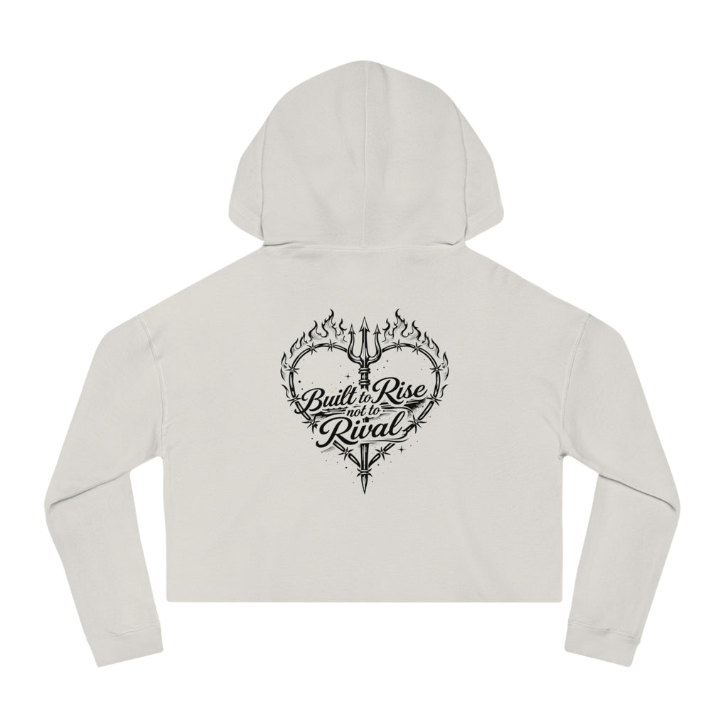 Cropped Hoodie — Steel Sirens & Co. Heart Flame Graphic