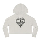 Cropped Hoodie — Steel Sirens & Co. Heart Flame Graphic