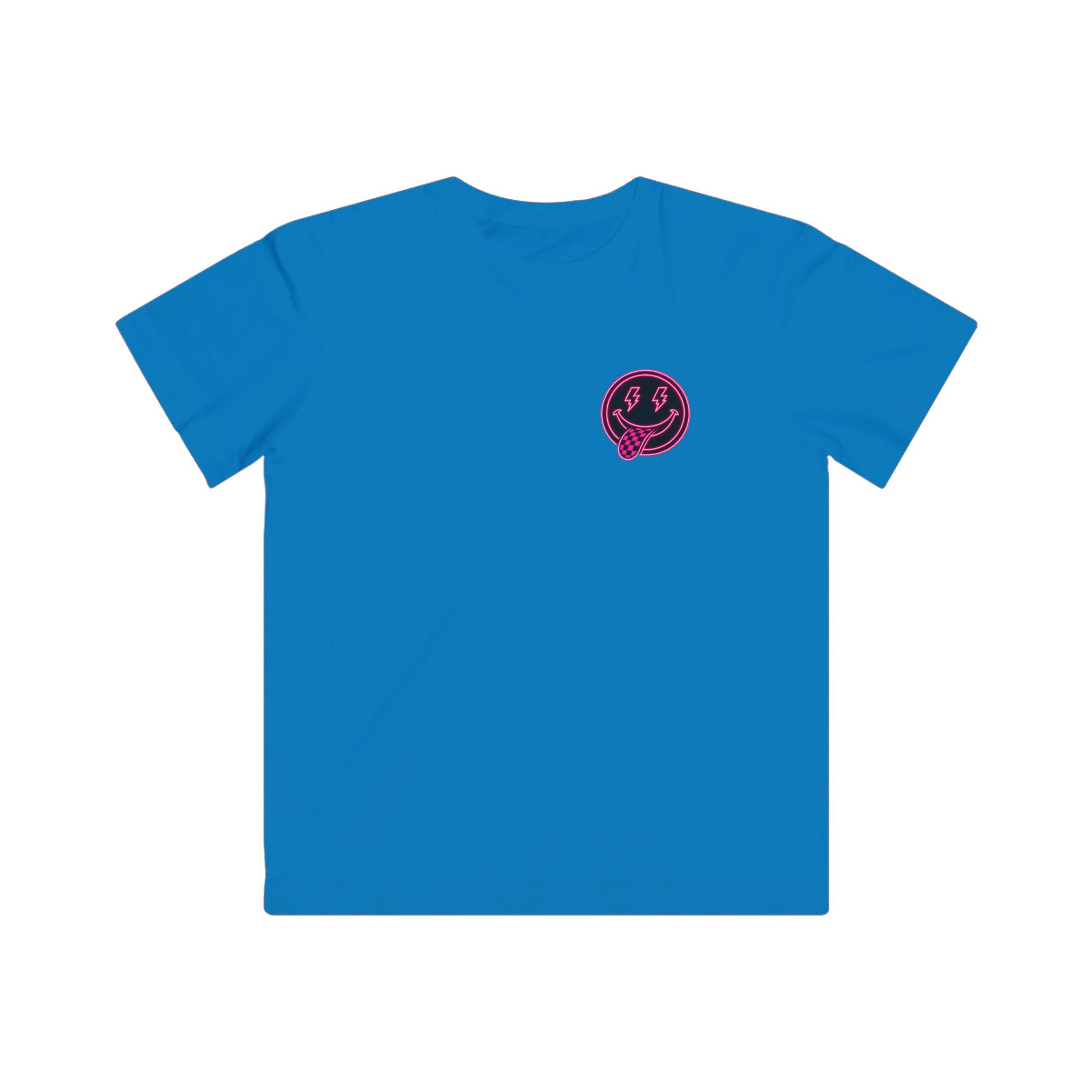 Kids Graphic Tee — Retro Pink 'Good Vibes' Logo
