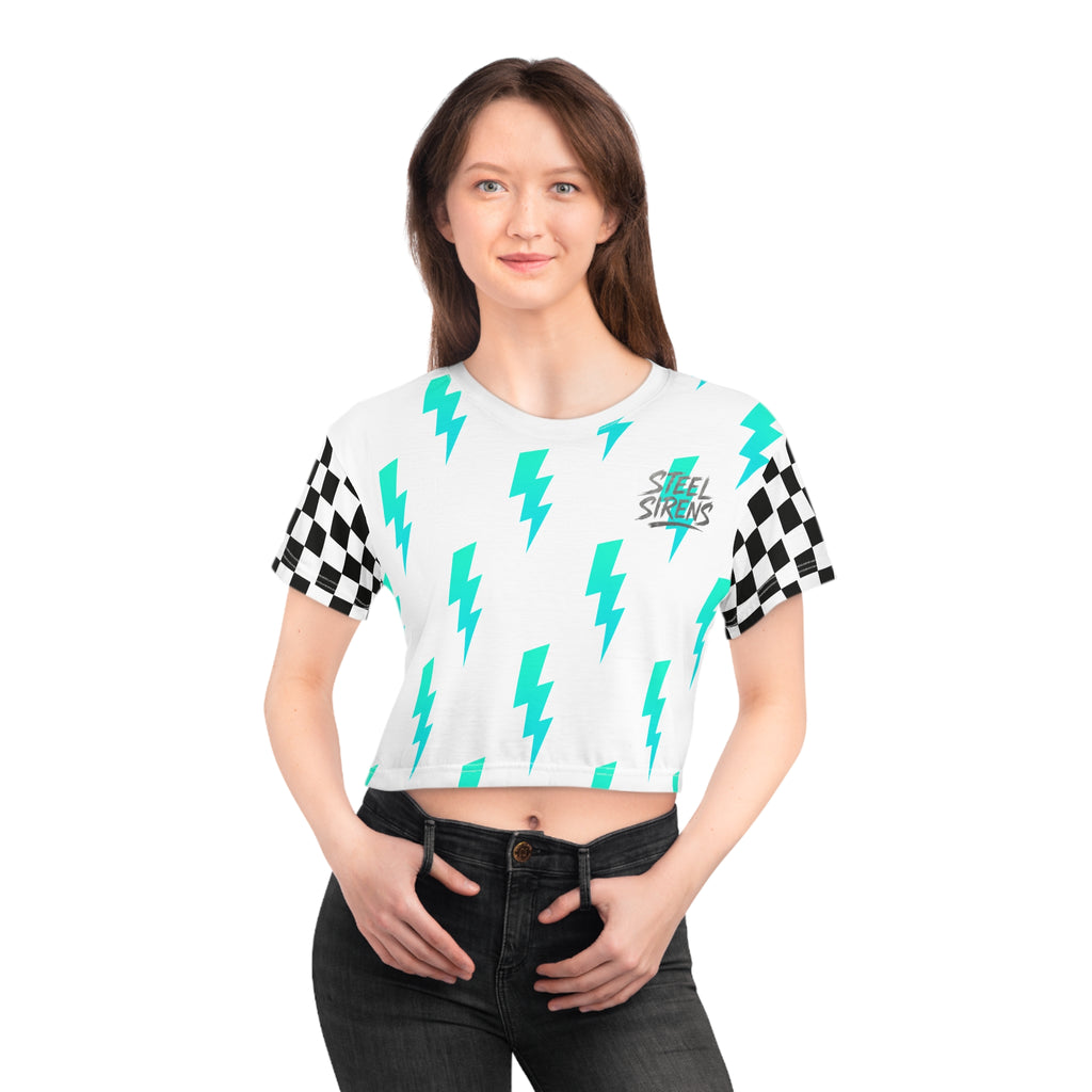 Off Track, Still Trouble crop tee