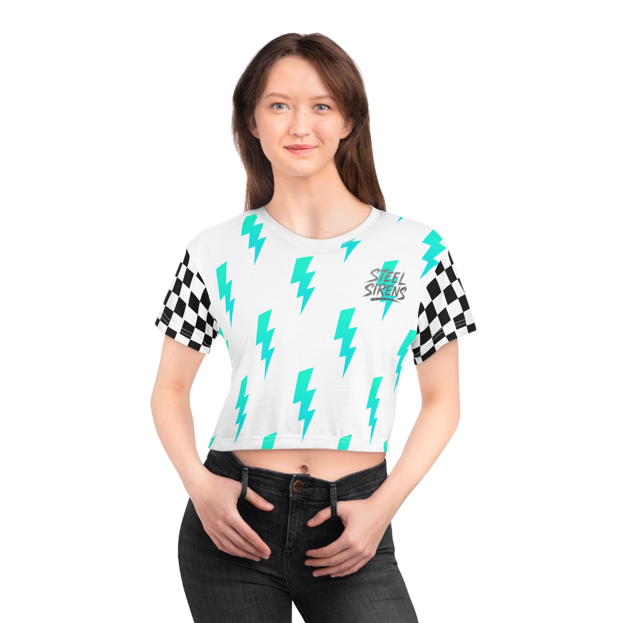 Off Track, Still Trouble crop tee