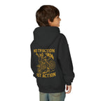No Traction Just Action Youth Hoodie