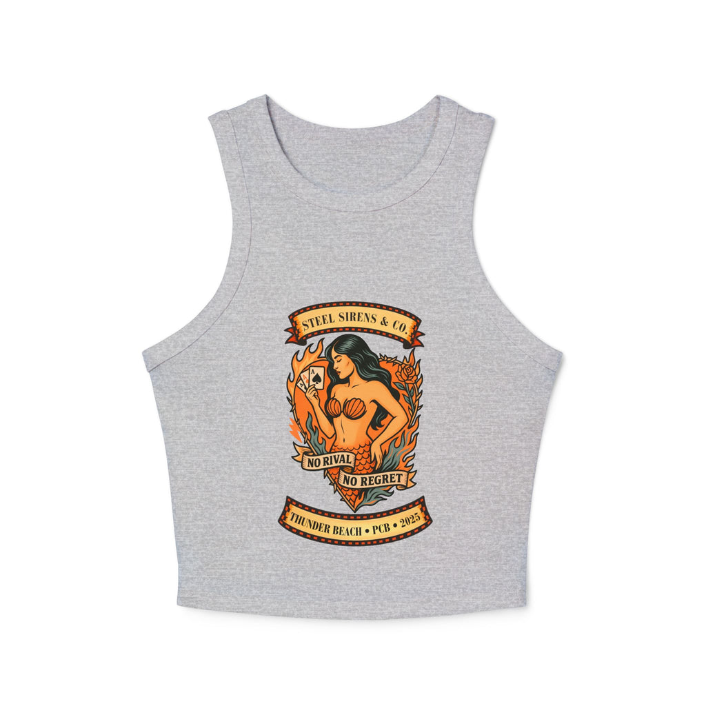 Steal Sirens Graphic Crop Tank, Vintage Style Summer Top, Casual Beachwear, Festival Clothing, No Regret Tank, Gift for Her