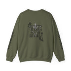 Crewneck Sweatshirt — "Steel Sirens & Co." Built to Rise Graphic