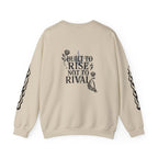 Crewneck Sweatshirt — "Steel Sirens & Co." Built to Rise Graphic