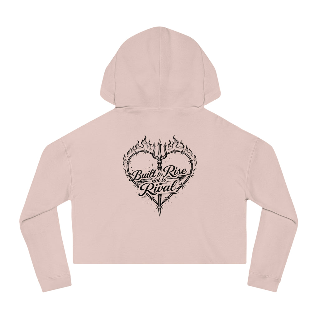 Cropped Hoodie — Steel Sirens & Co. Heart Flame Graphic