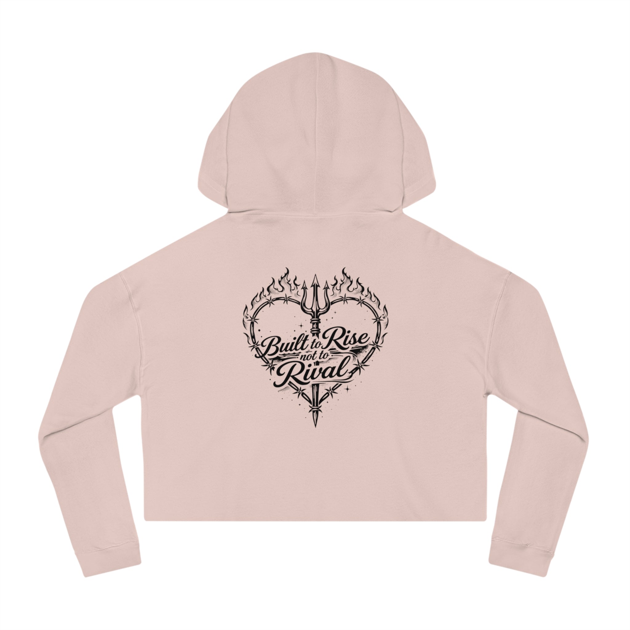 Cropped Hoodie — Steel Sirens & Co. Heart Flame Graphic