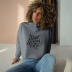 Burn & Bloom Crop Hoodie