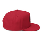 Flat Bill Cap — 'Steel Sirens & Co' Embroidered Laurel Snapback