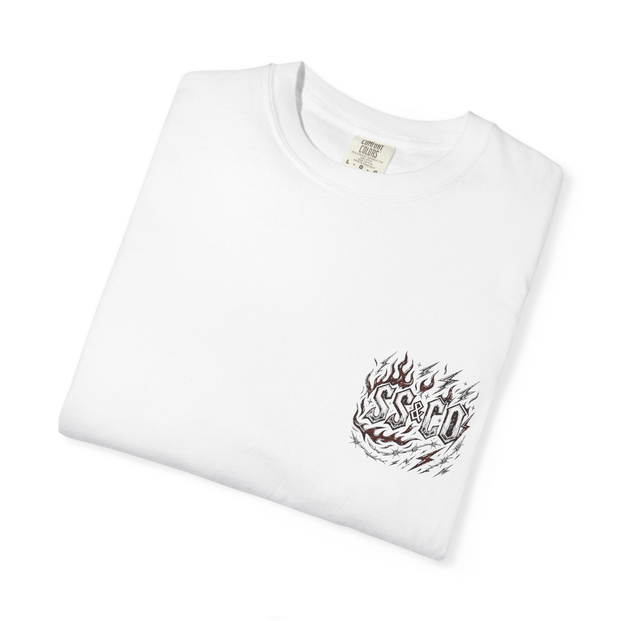Karma Skull T-Shirt — "Chrome Won’t Save You From Karma" Moto Graphic Tee