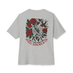 Skull Rose Unisex Oversized Boxy Tee