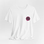 Motherhood Graphic Tee — 'Motherhood' Pink Checkerboard Logo T‑Shirt