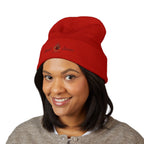 Steel Sirens Flame Crest Embroidered Beanie