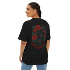 Skull Rose Unisex Oversized Boxy Tee