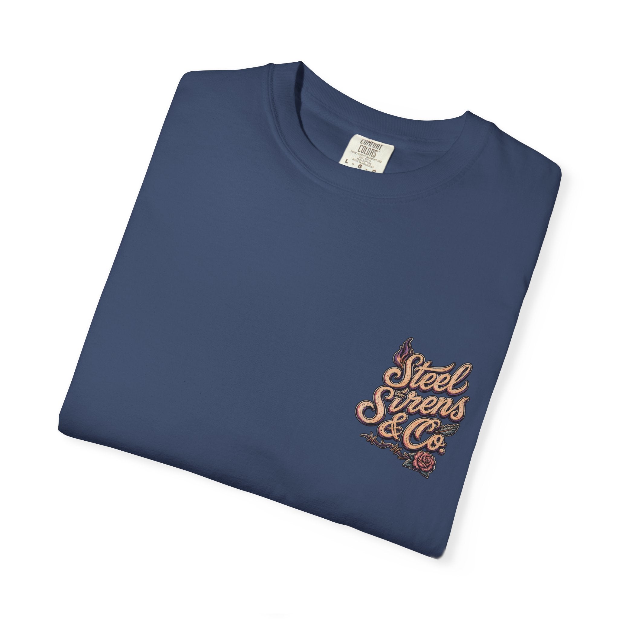 Steel Sirens Tee — Vintage Floral All-Seeing Eye Graphic T-Shirt