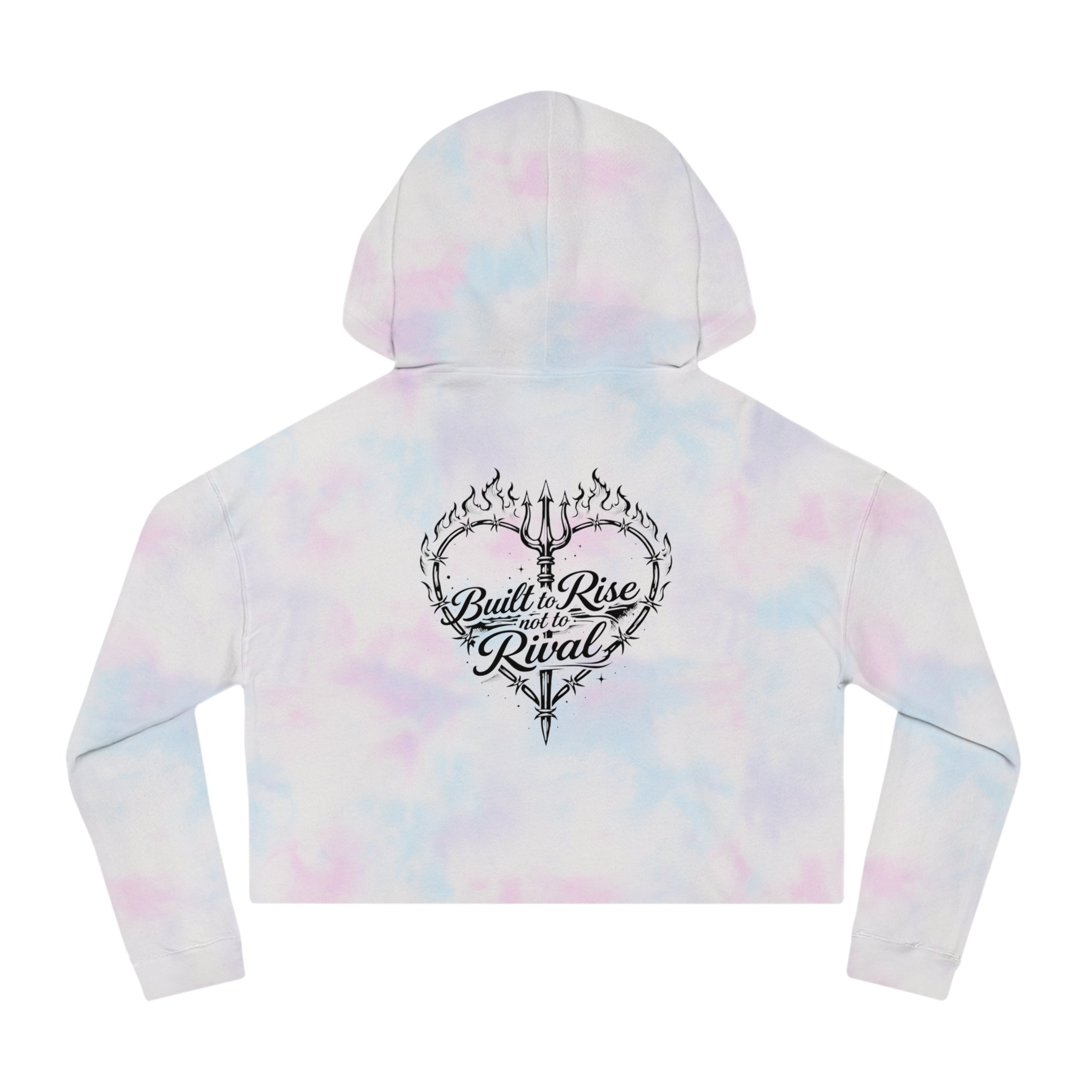 Cropped Hoodie — Steel Sirens & Co. Heart Flame Graphic