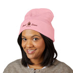 Steel Sirens Flame Crest Embroidered Beanie