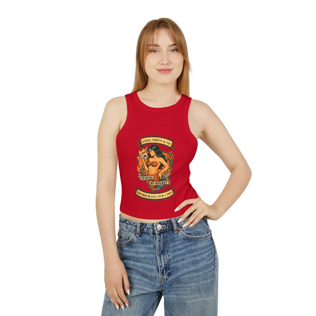 Steal Sirens Graphic Crop Tank, Vintage Style Summer Top, Casual Beachwear, Festival Clothing, No Regret Tank, Gift for Her