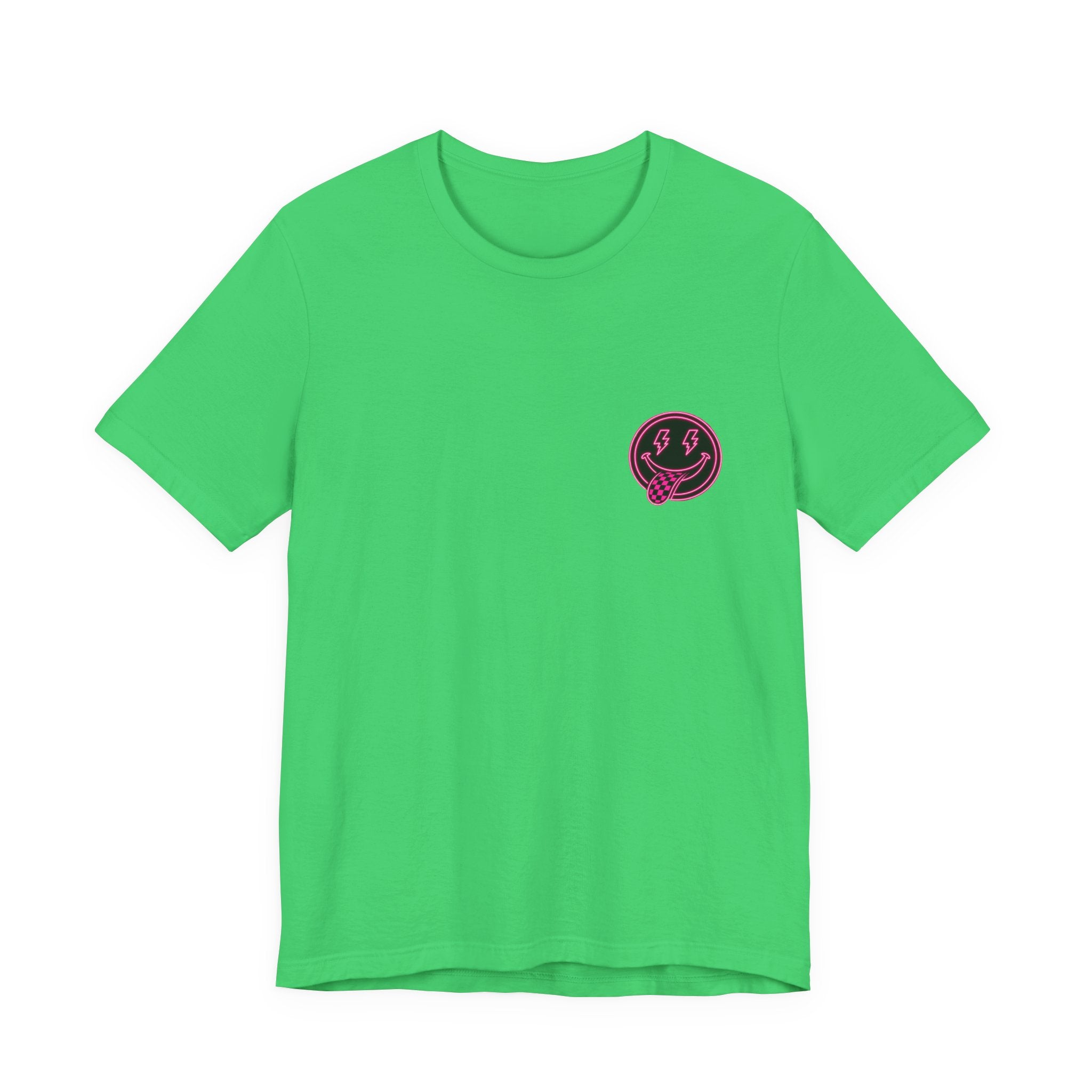 Motherhood Graphic Tee — 'Motherhood' Pink Checkerboard Logo T‑Shirt