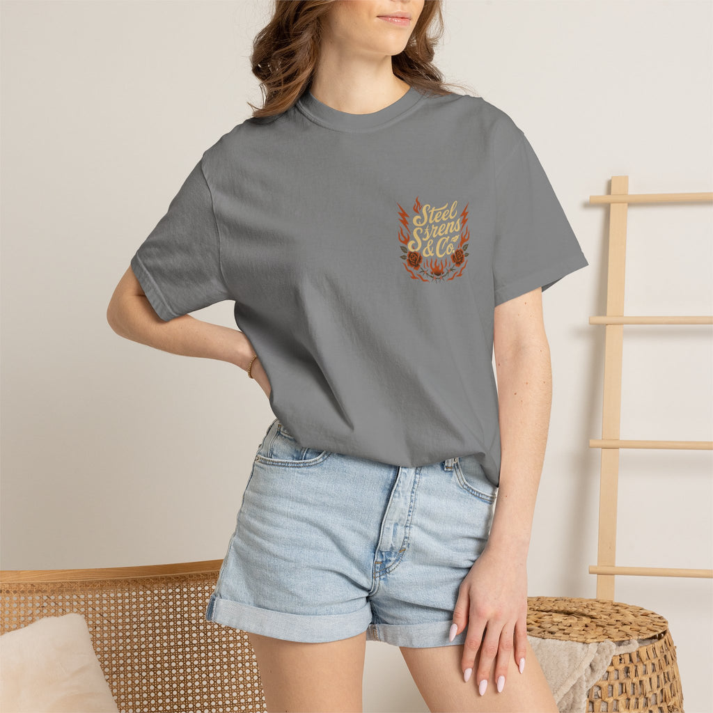 Leo Born, Fire Forged Garment-Dyed T-shirt