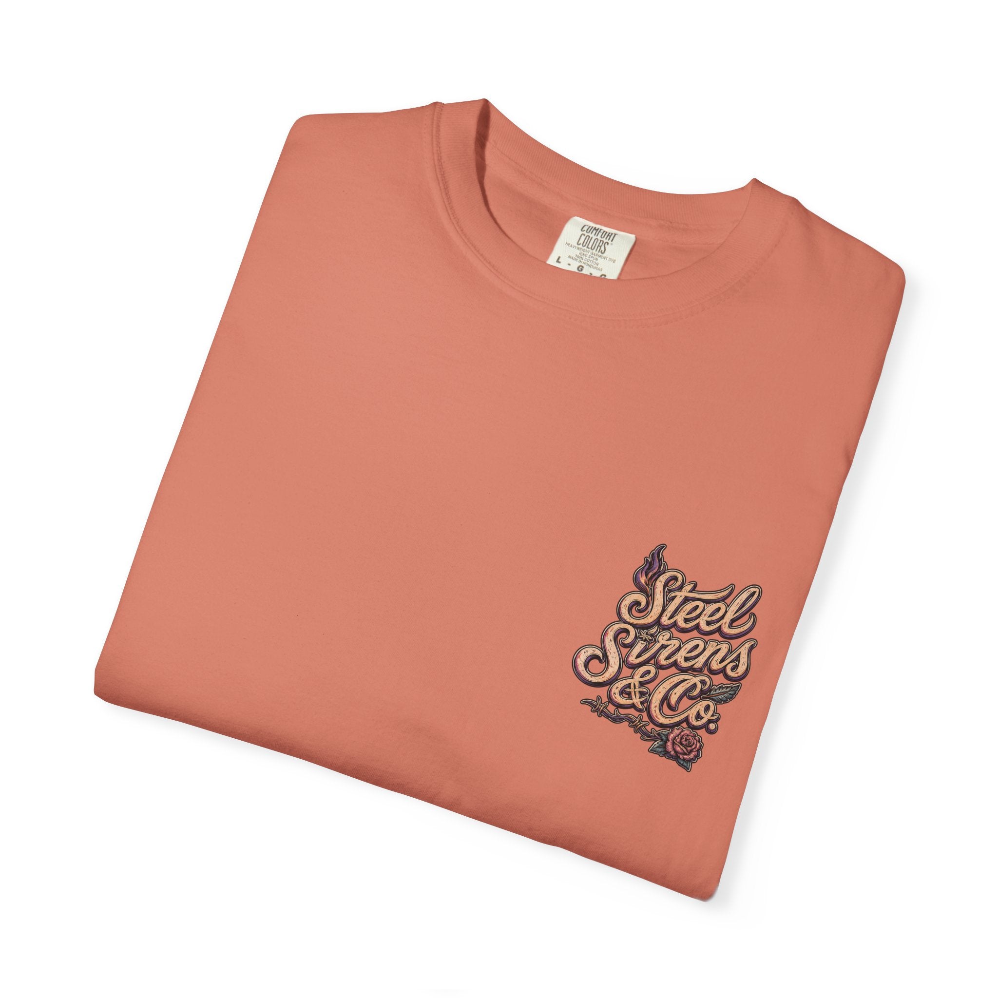 Steel Sirens Tee — Vintage Floral All-Seeing Eye Graphic T-Shirt