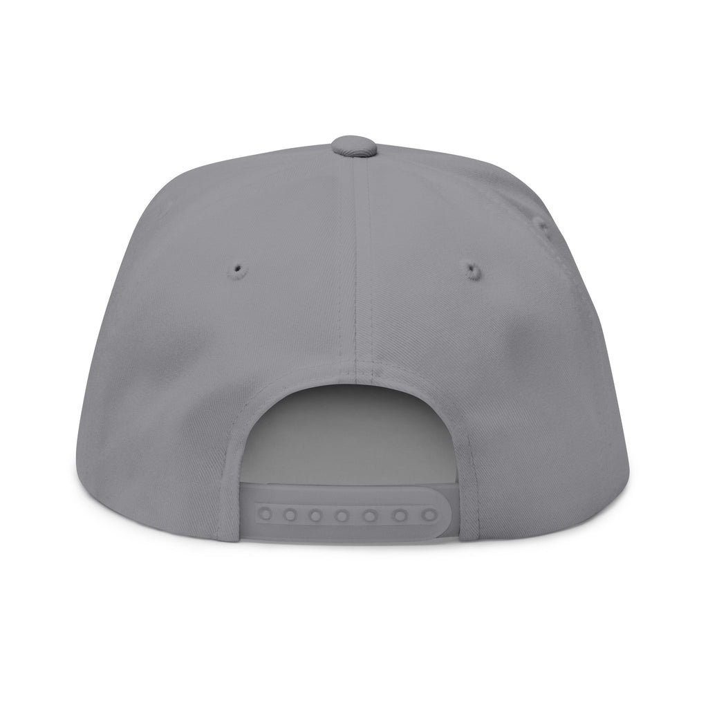 Flat Bill Cap — 'Steel Sirens & Co' Embroidered Laurel Snapback