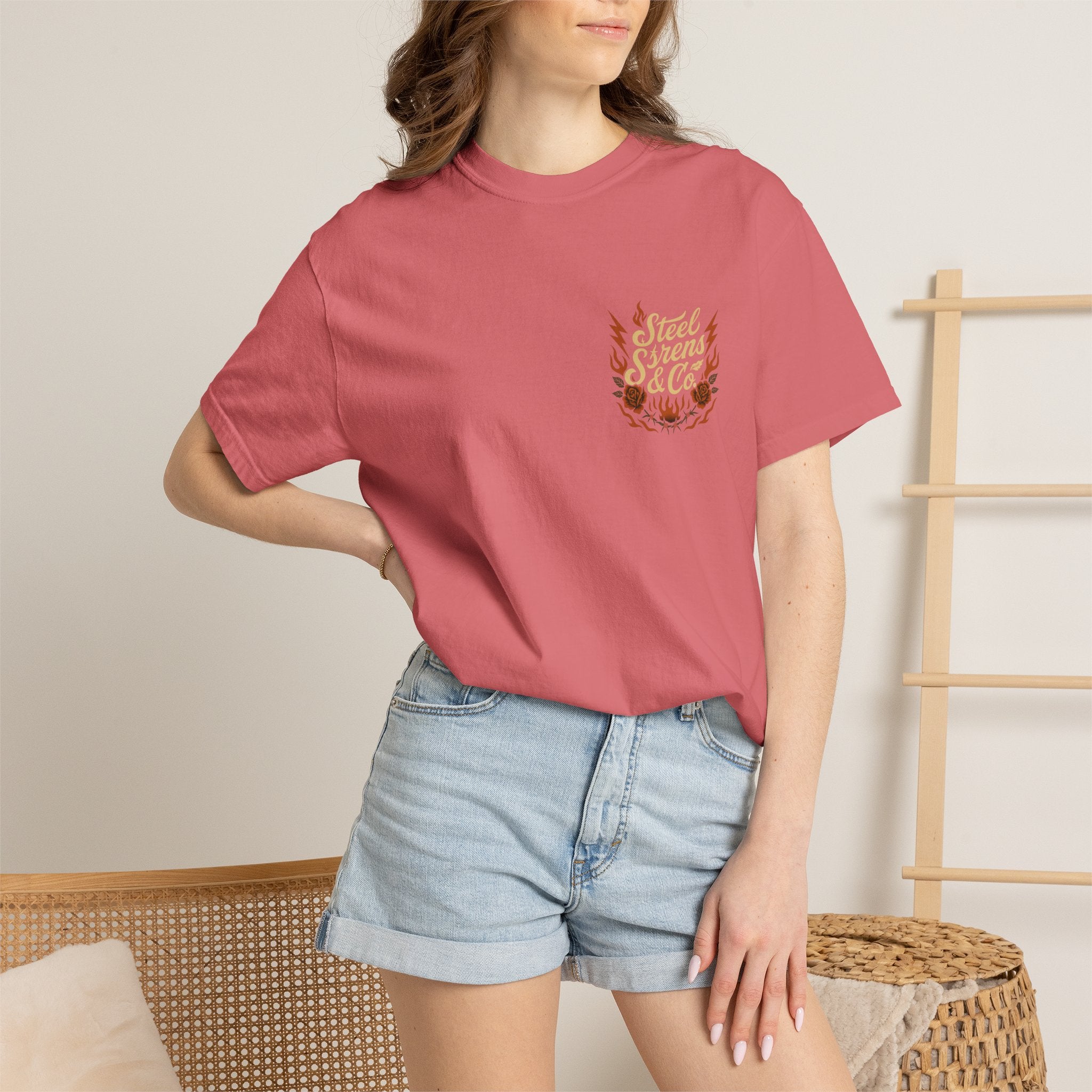 Leo Born, Fire Forged Garment-Dyed T-shirt