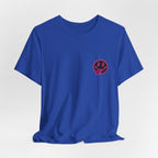 Motherhood Graphic Tee — 'Motherhood' Pink Checkerboard Logo T‑Shirt