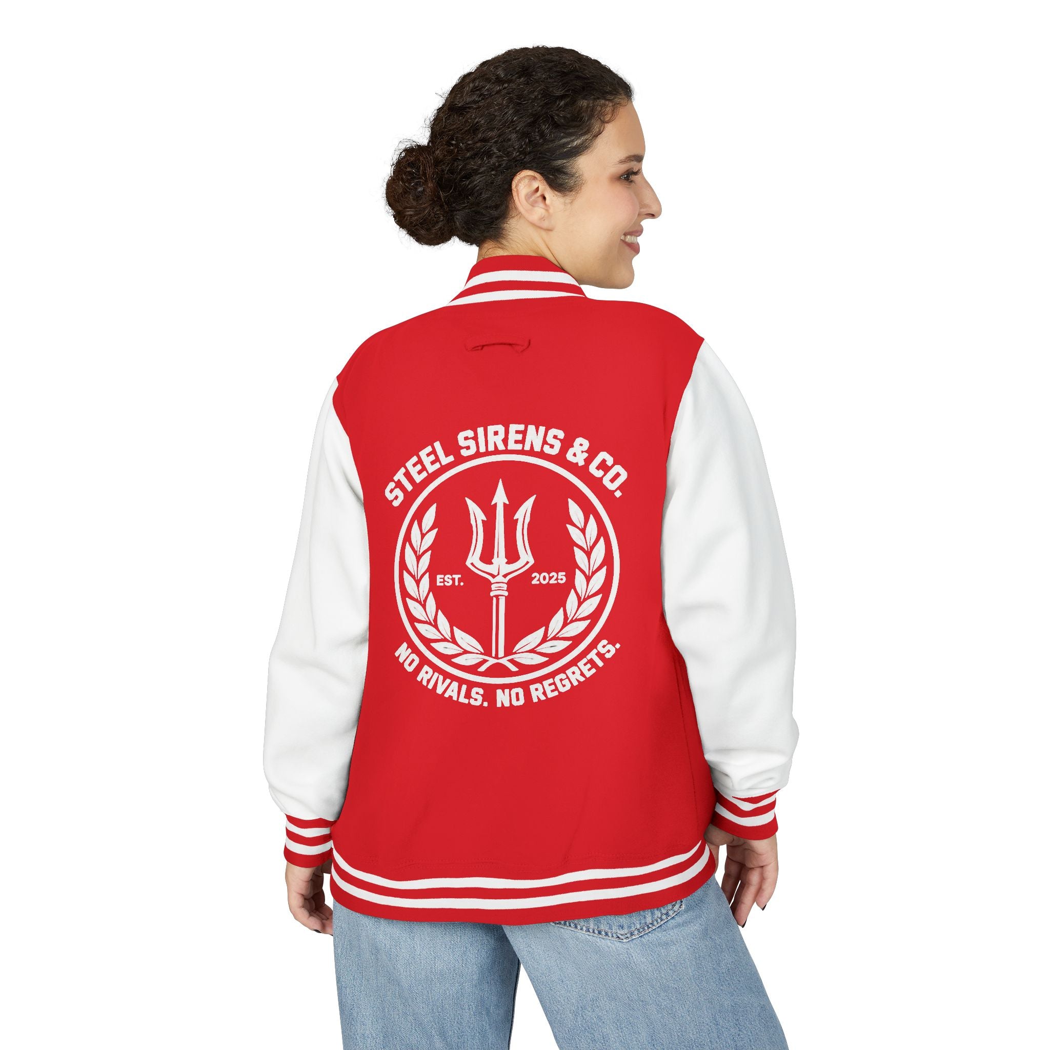 Letterman Jacket — Steel Sirens Crest Varsity Jacket