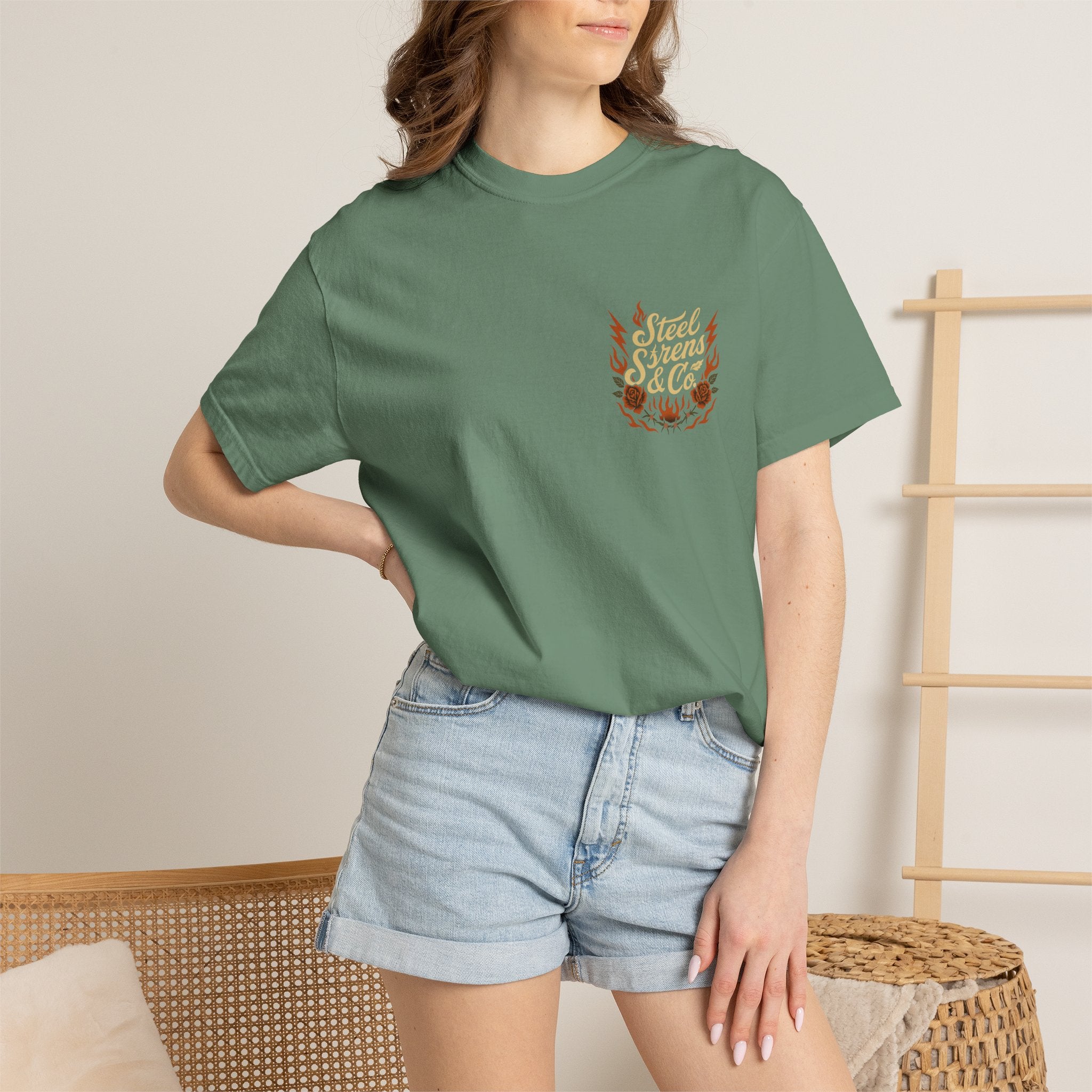 Leo Born, Fire Forged Garment-Dyed T-shirt