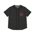 Women's Leopard Print Baseball Jersey - Black All-Over Pattern