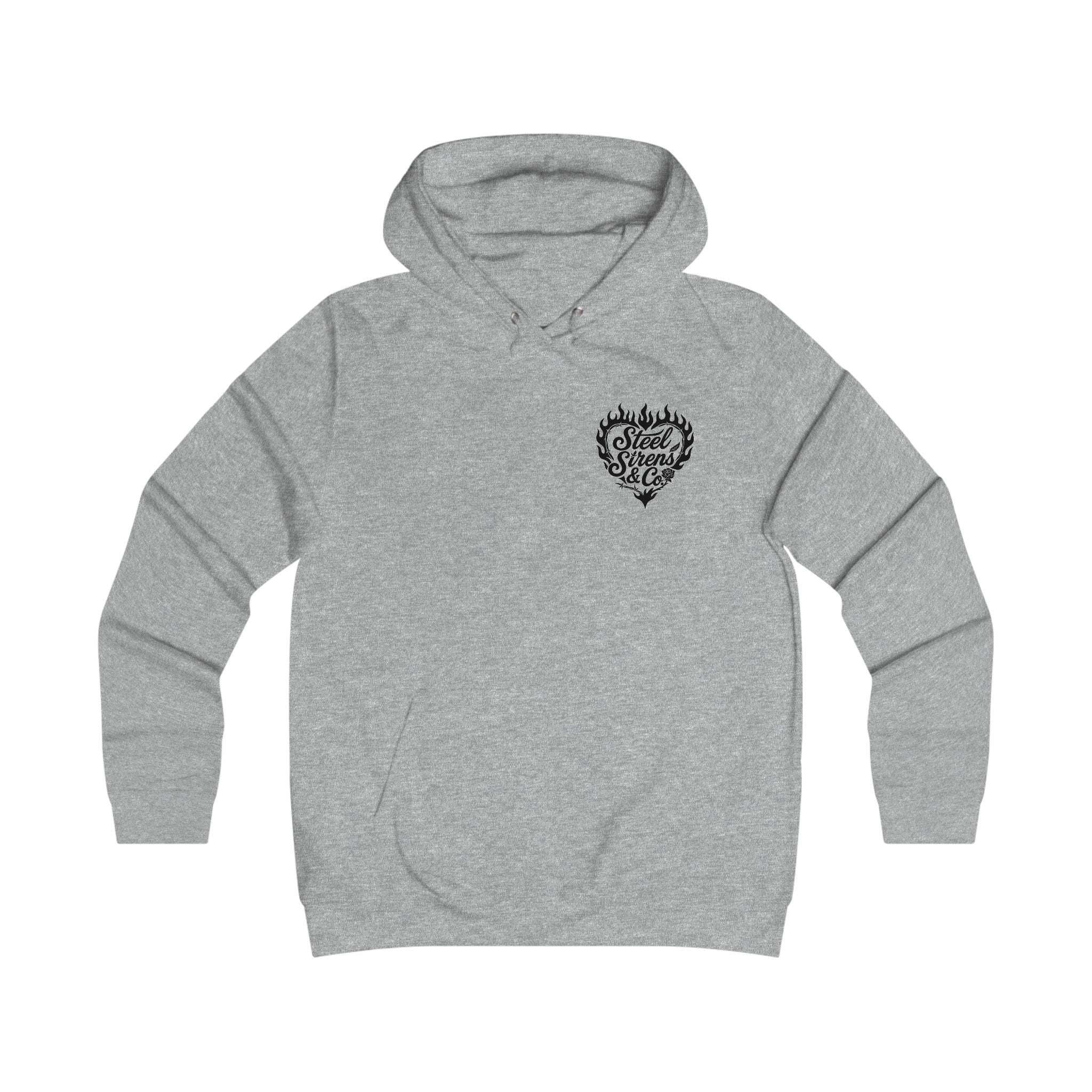 Girlie College Hoodie - 'Free Fierce & Fucking Beautiful' Skull Pin-Up Graphic Hoodie