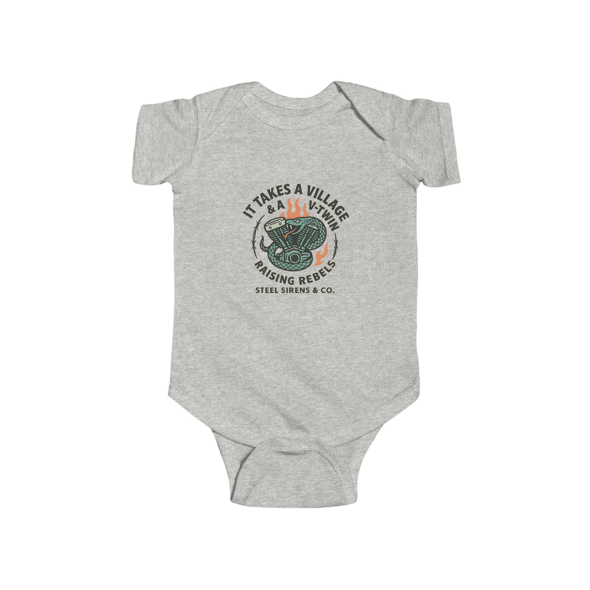 Village & a V-Twin Rebel Onesie