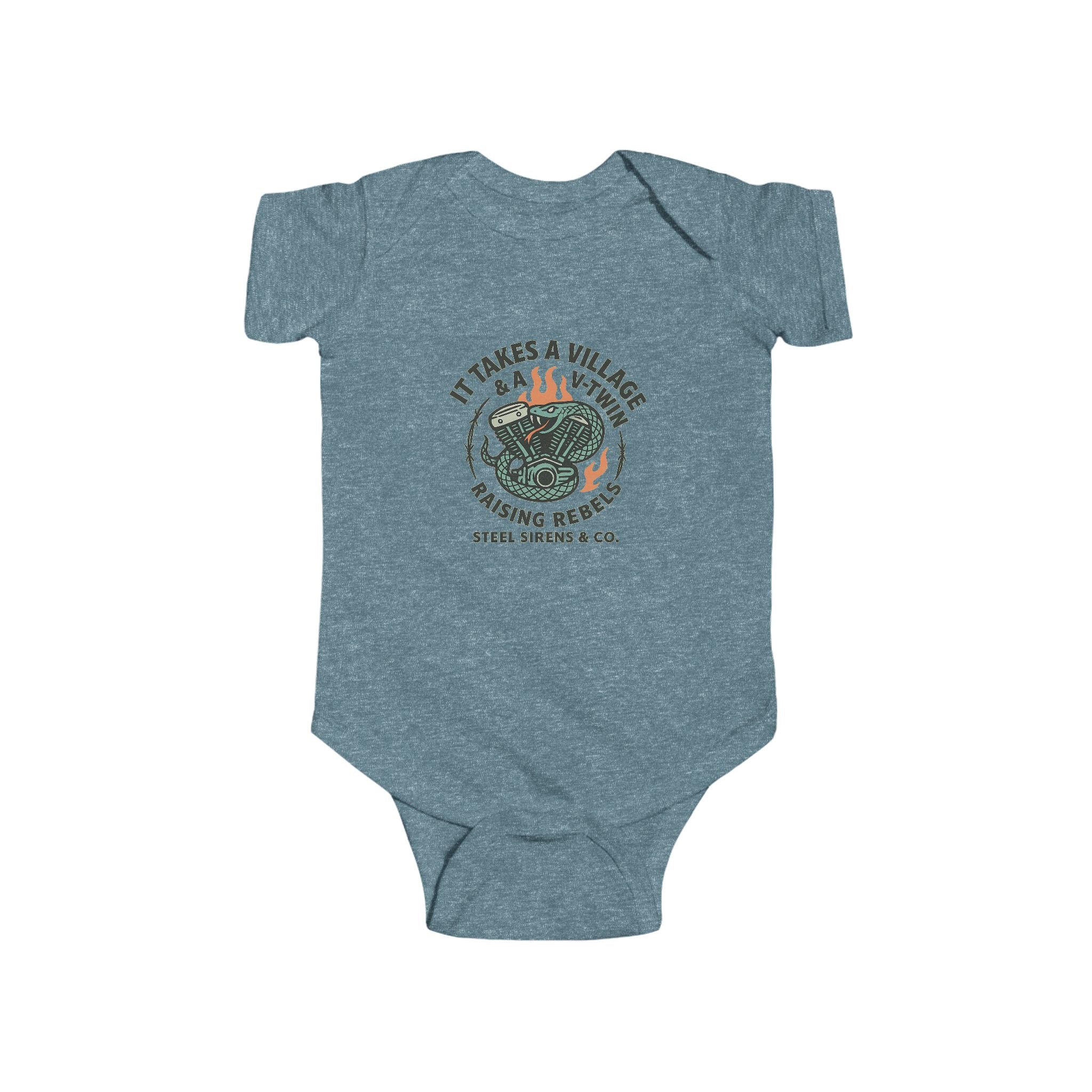 Village & a V-Twin Rebel Onesie