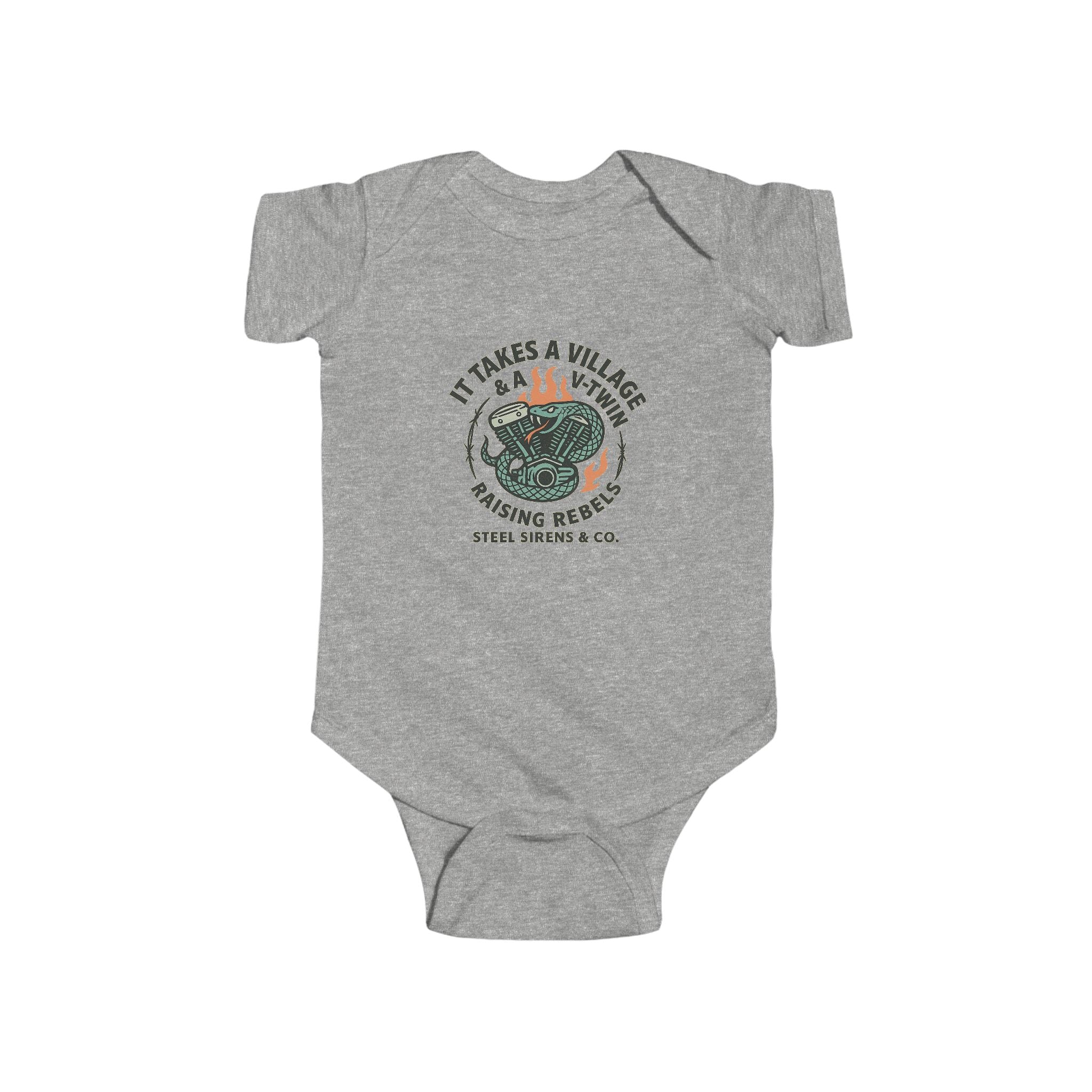 Village & a V-Twin Rebel Onesie