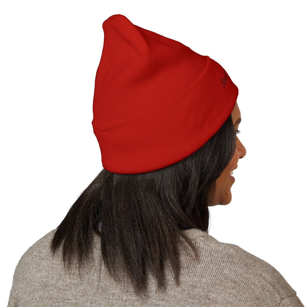 Steel Sirens Flame Crest Embroidered Beanie