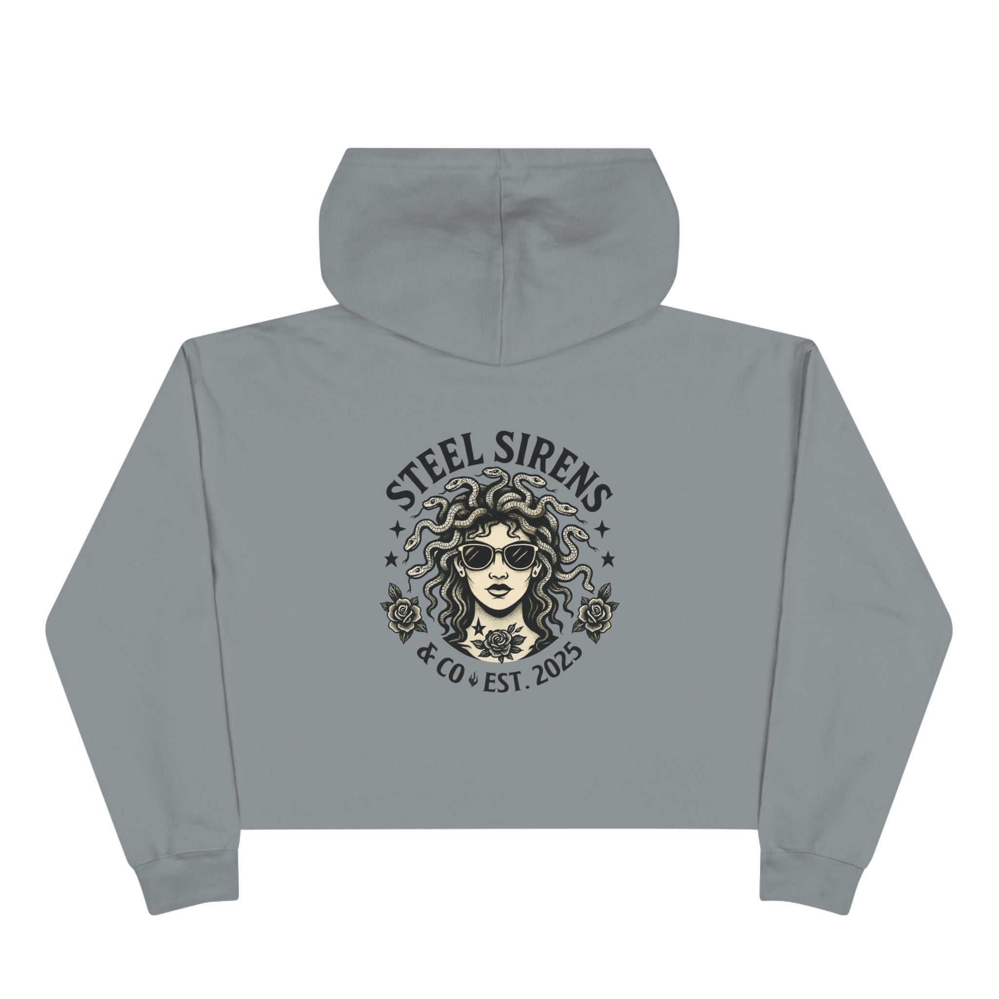 Classic Medusa Cropped Hoodie
