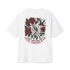 Skull Rose Unisex Oversized Boxy Tee