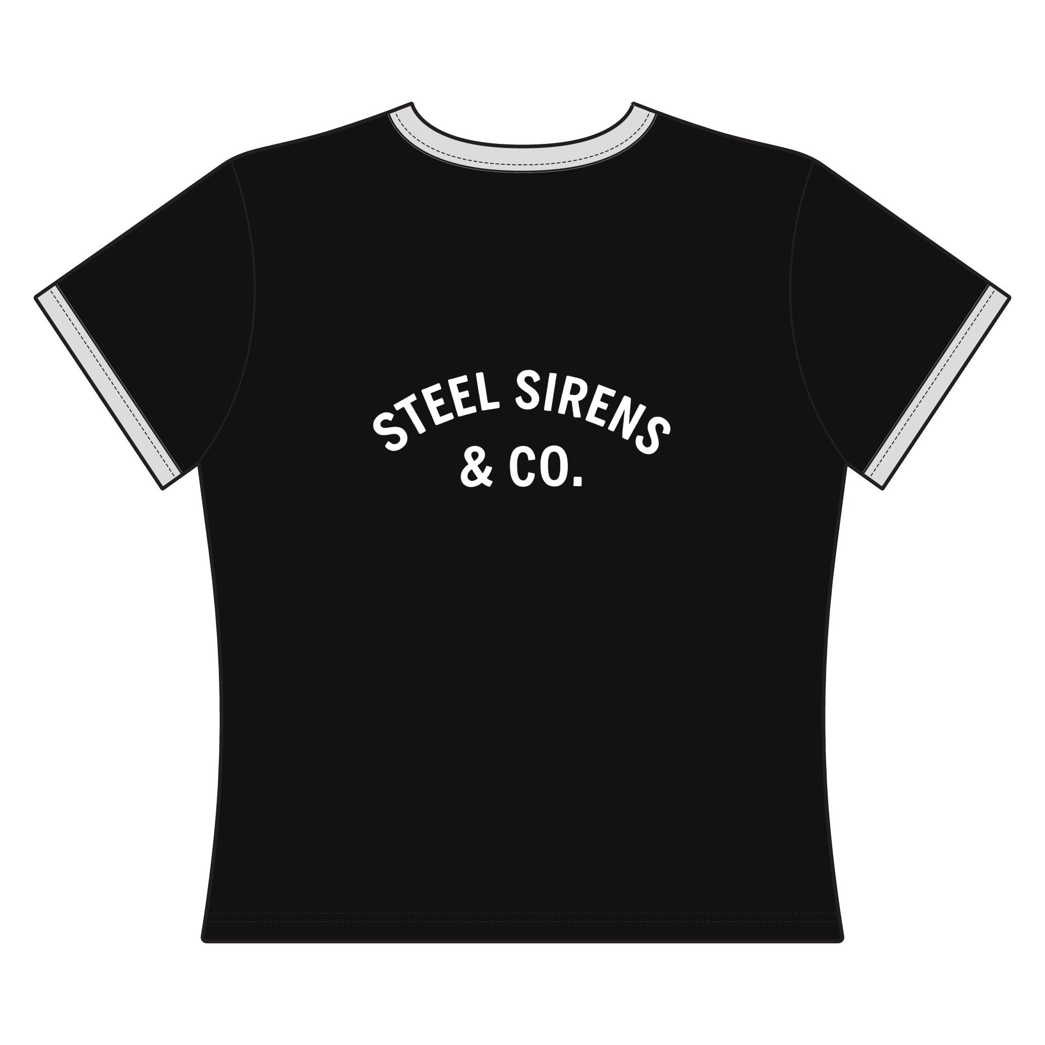 Built to Rise Not to Rival Ringer Tee — Women's Motivational Graphic Shirt