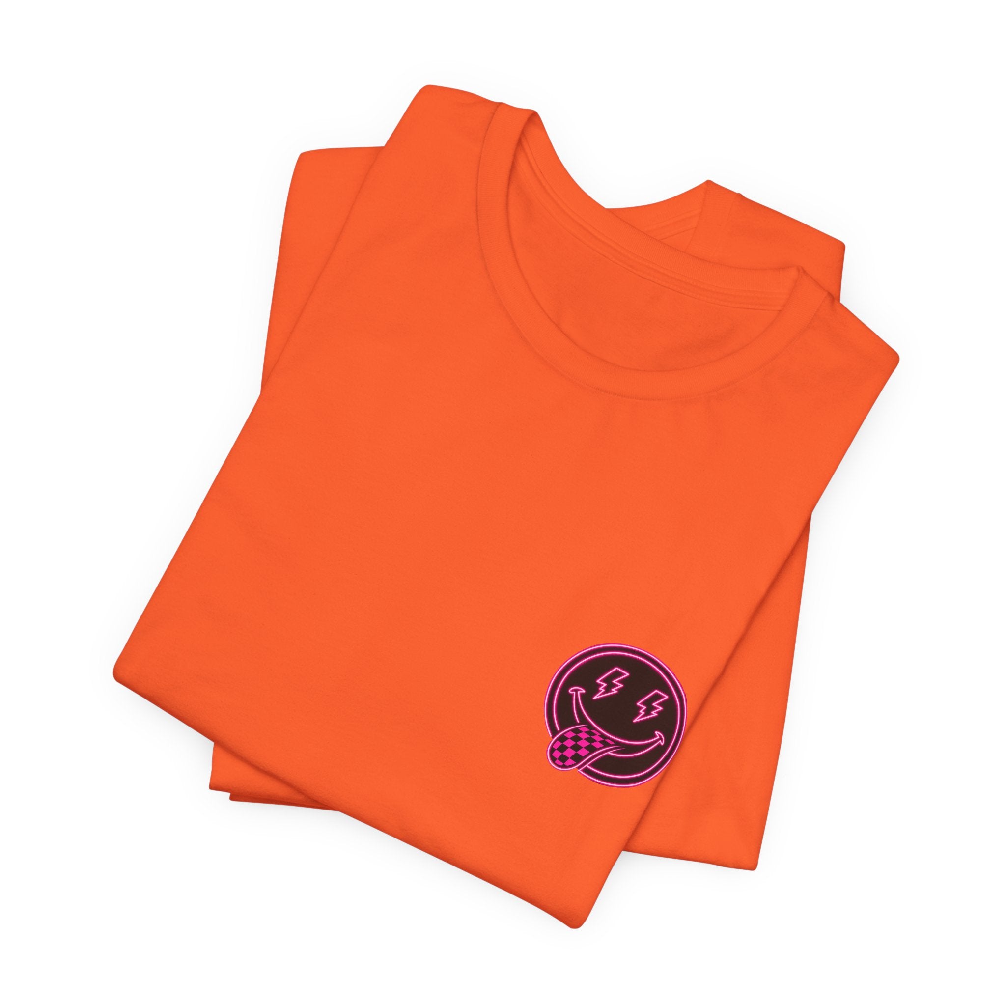 Motherhood Graphic Tee — 'Motherhood' Pink Checkerboard Logo T‑Shirt