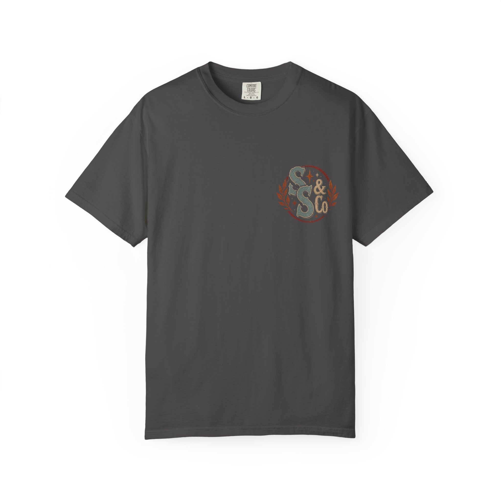 Steel Sirens & Co. Graphic T-Shirt — Medusa-Inspired Retro Logo Tee