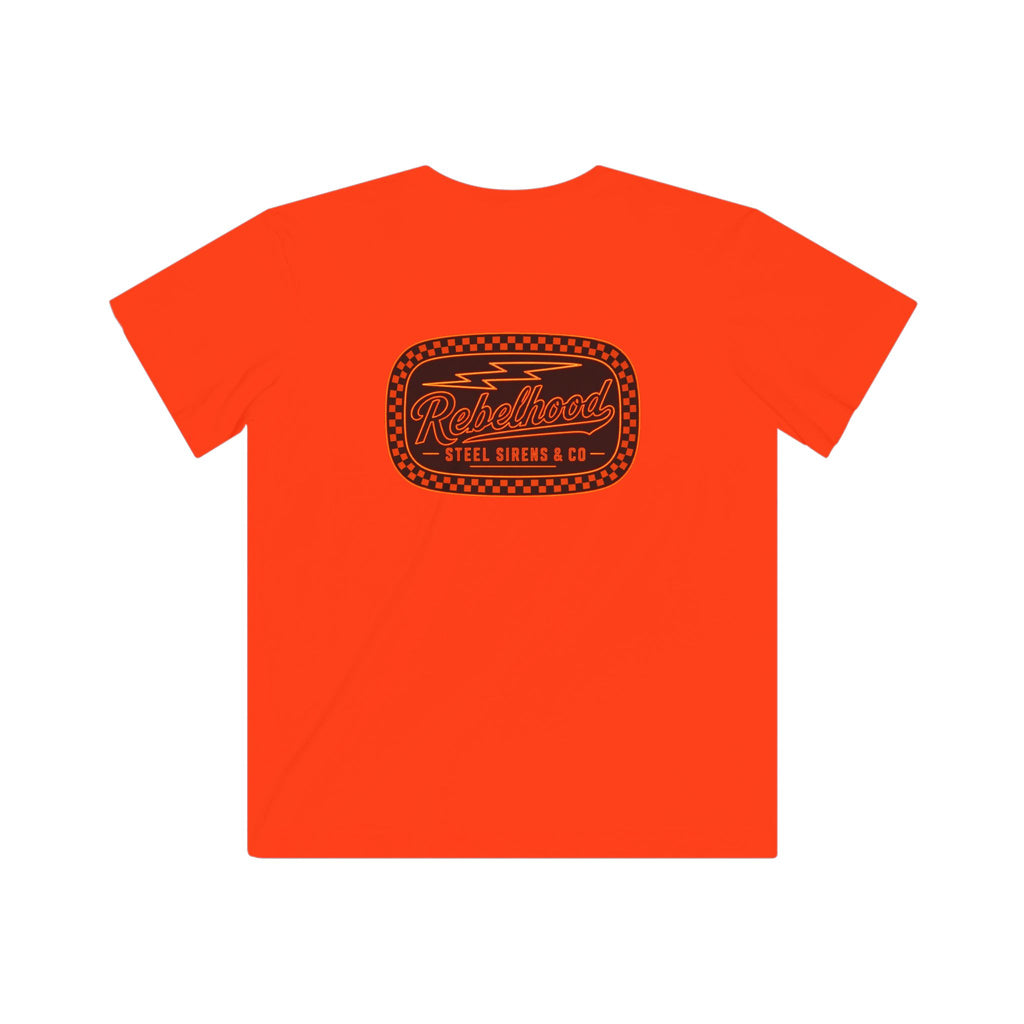 Kids Tee — Retro Racing Patch "Ridgewood Speed Shop"