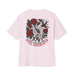 Skull Rose Unisex Oversized Boxy Tee