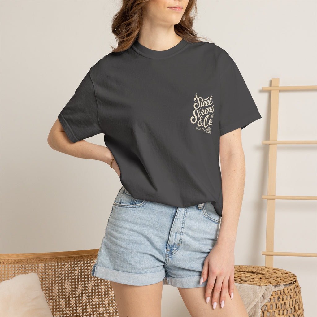 Built to Rise Graphic T-Shirt — Steel Sirens Co. Chest Logo